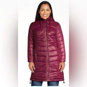 Mark Alan Women's Midi Puffer Coat with Hood
